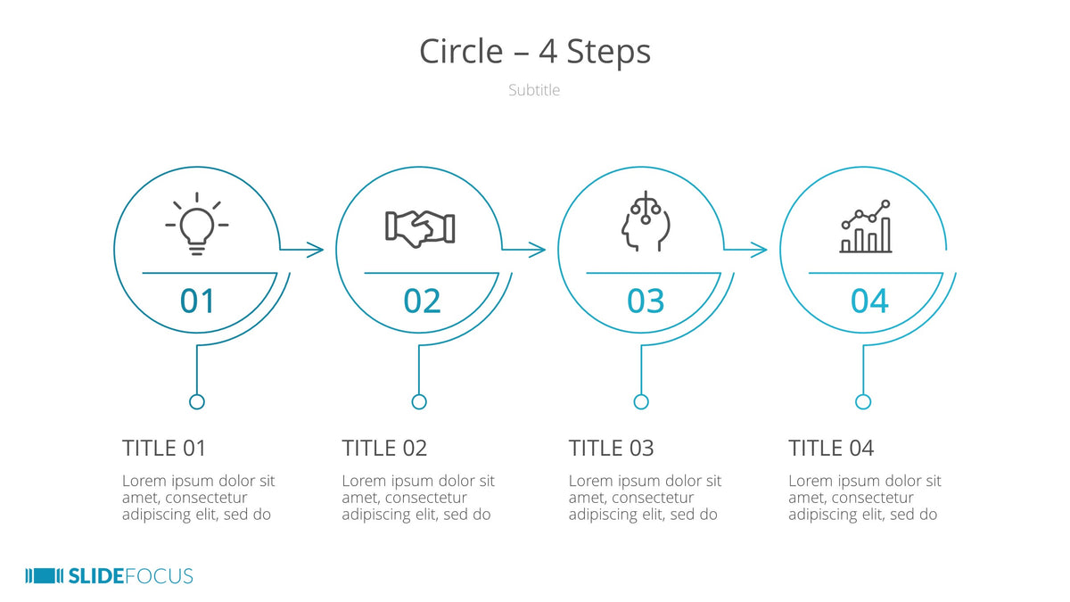Circle 4 Steps Slidefocus Presentation Made Simple 7305