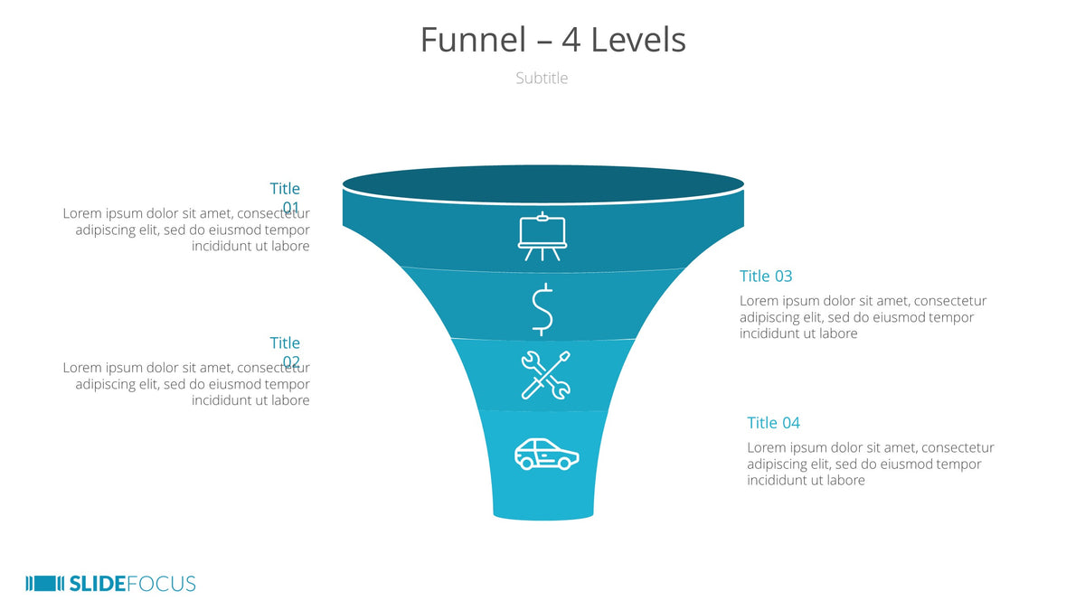 Funnel 4 Levels Slidefocus Presentation Made Simple 2923