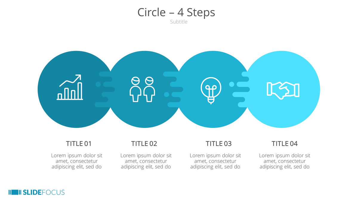 Circle 4 Steps Slidefocus Presentation Made Simple 8719
