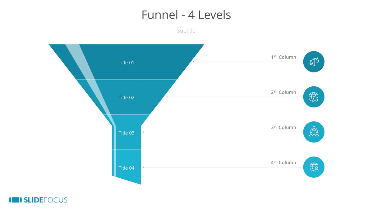 Funnel 4 Levels Slidefocus Presentation Made Simple 7102