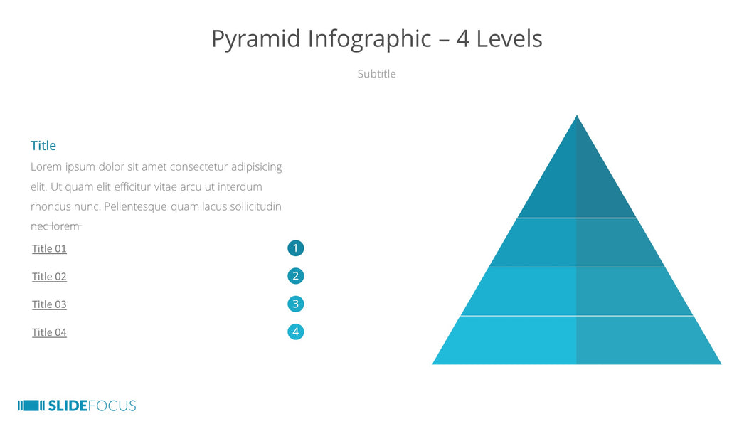 Pyramid Infographic 4 Levels