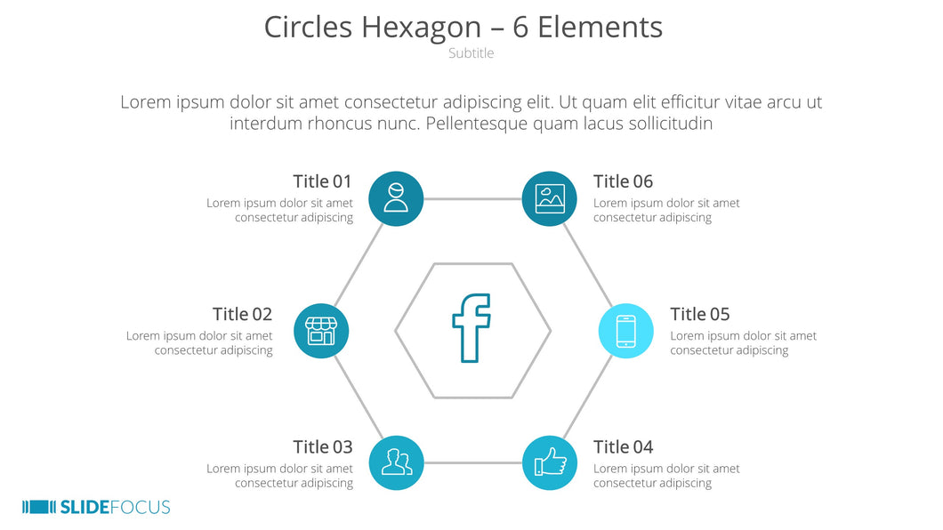 Circles Hexagon 6 Elements