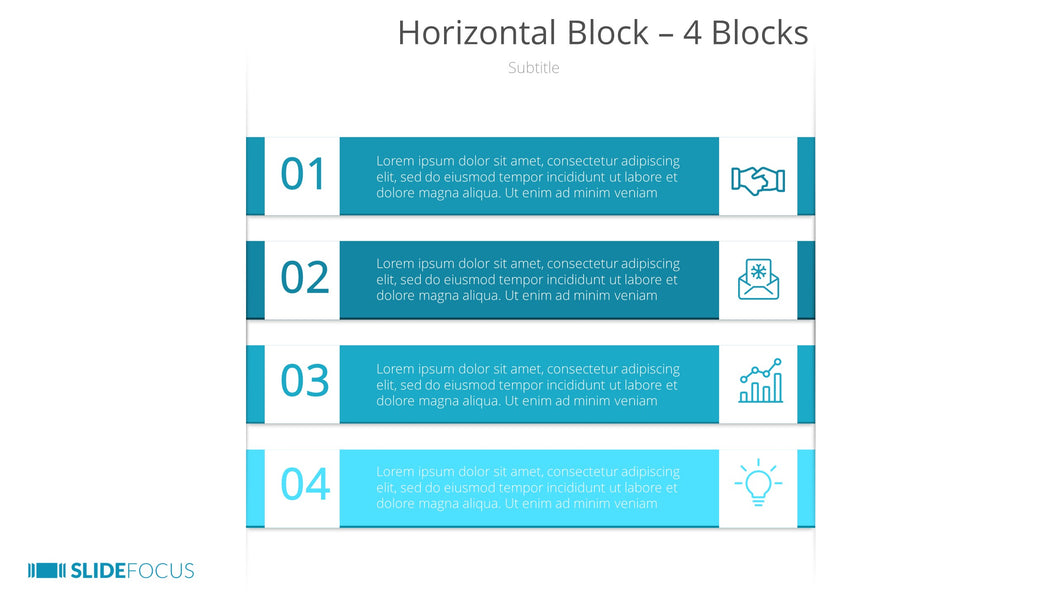 Horizontal Block 4 Blocks