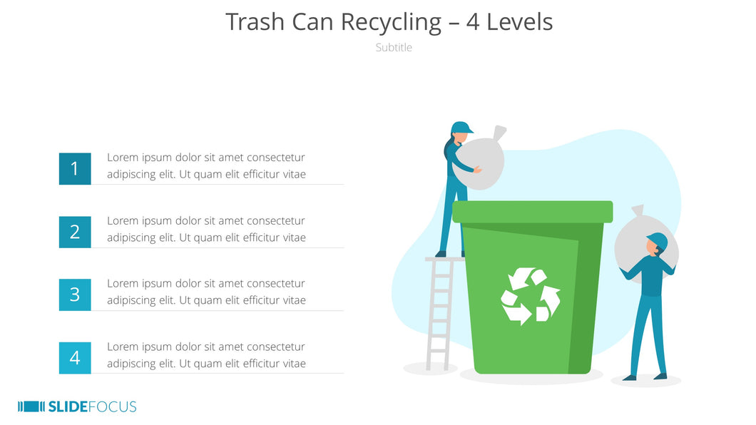 Trash Can Recycling 4 Levels