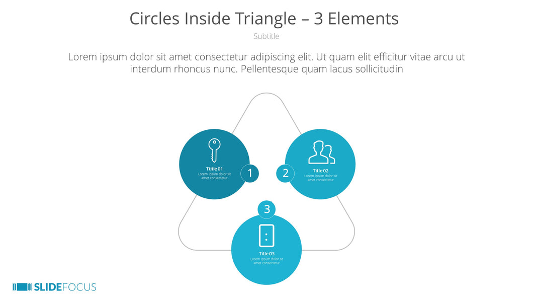 Circles Inside Triangle 3 Elements
