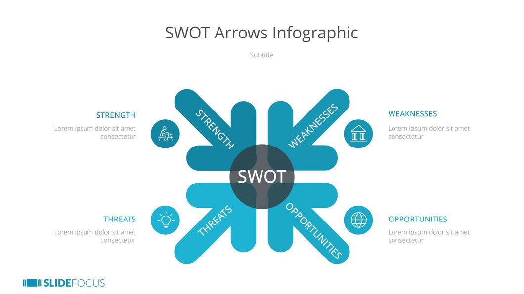 SWOT Arrows Infographic