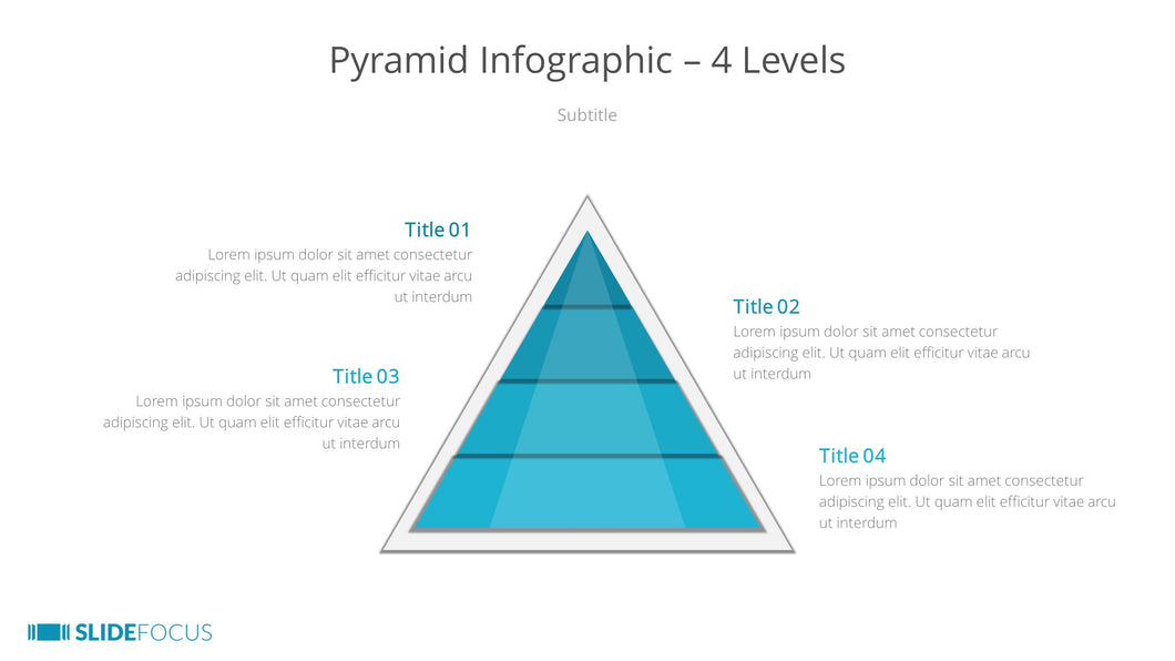 Pyramid Infographic 4 Levels