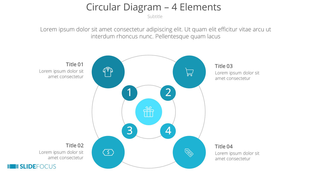 Circular Diagram 4 Elements