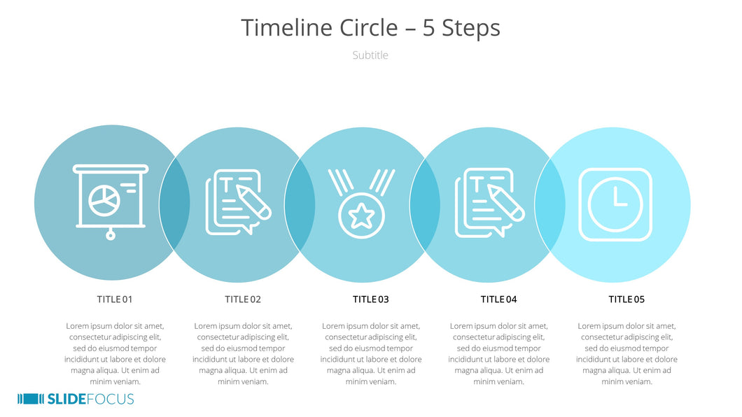 Timeline Circle 5 Steps