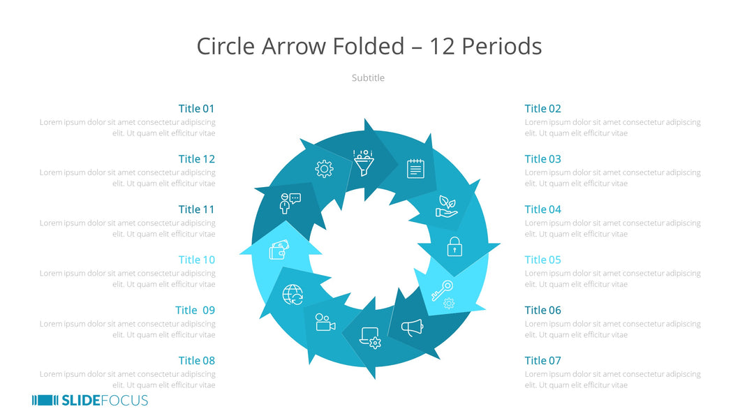 Circle Arrow Folded 12 Periods