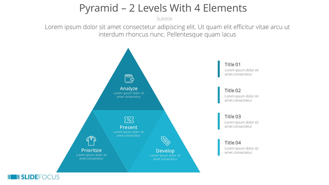 Pyramid 2 Levels With 4 Elements
