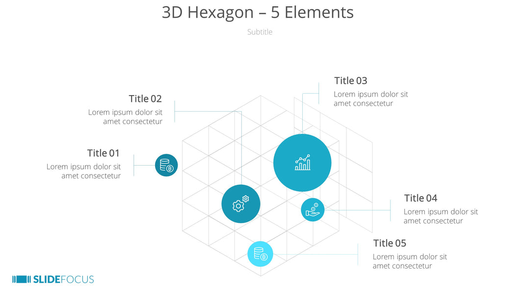 3D Hexagon 5 Elements