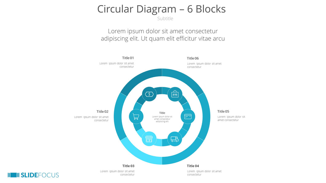 Circular Diagram 6 Blocks