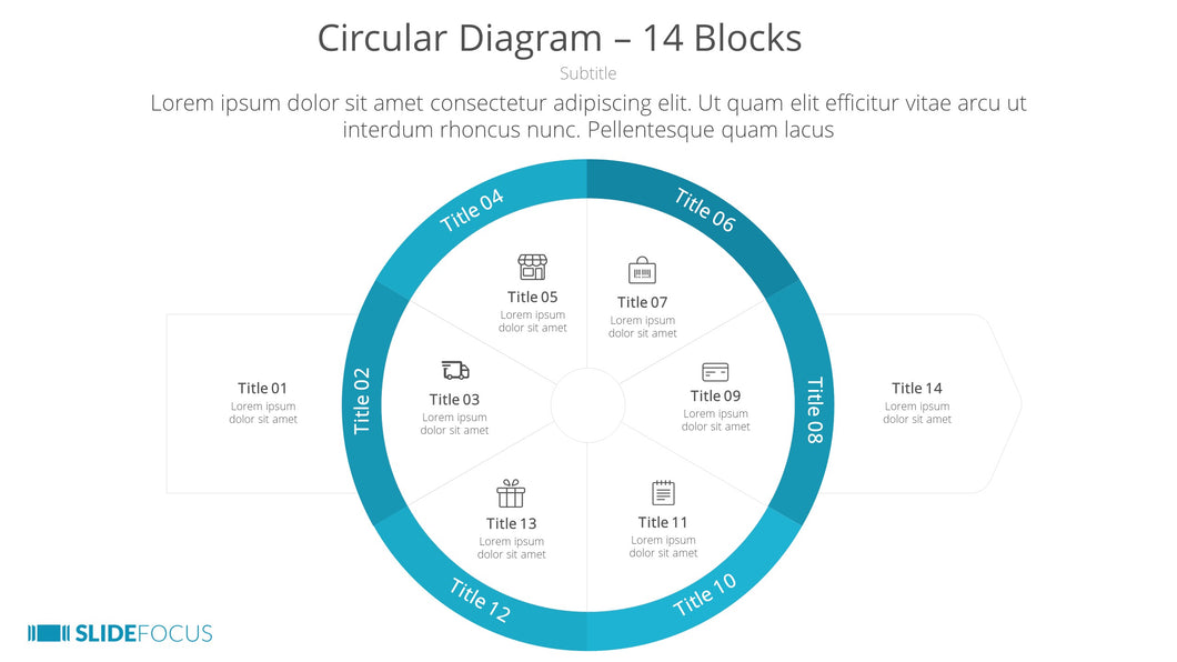 Circular Diagram 14 Blocks