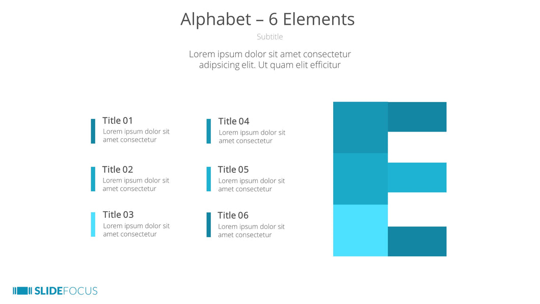 Alphabet 6 Elements
