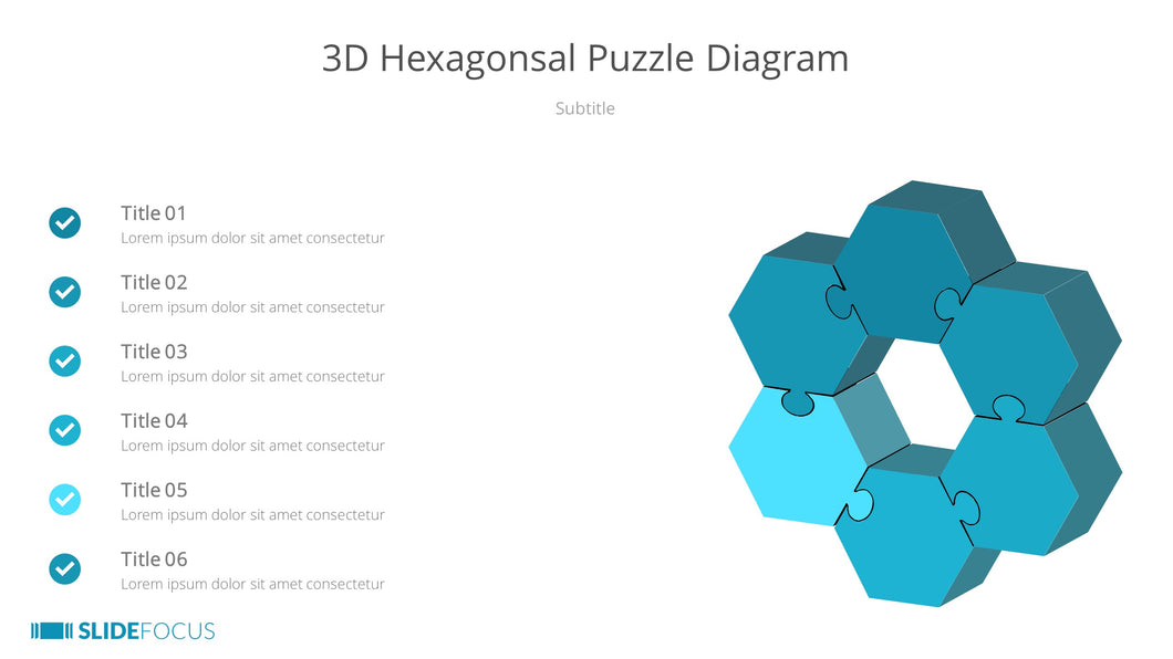 3D Hexagonsal Puzzle Diagram