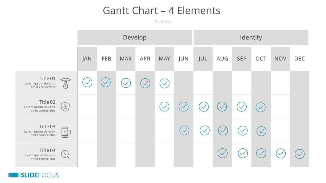 Gantt Chart 4 Elements