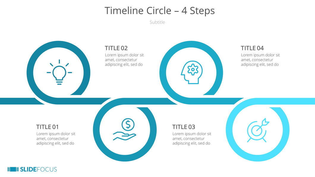 Timeline Circle 4 Steps