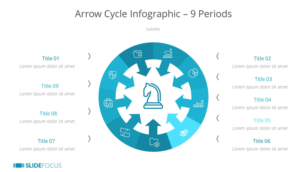 Arrow Cycle Infographic 9 Periods