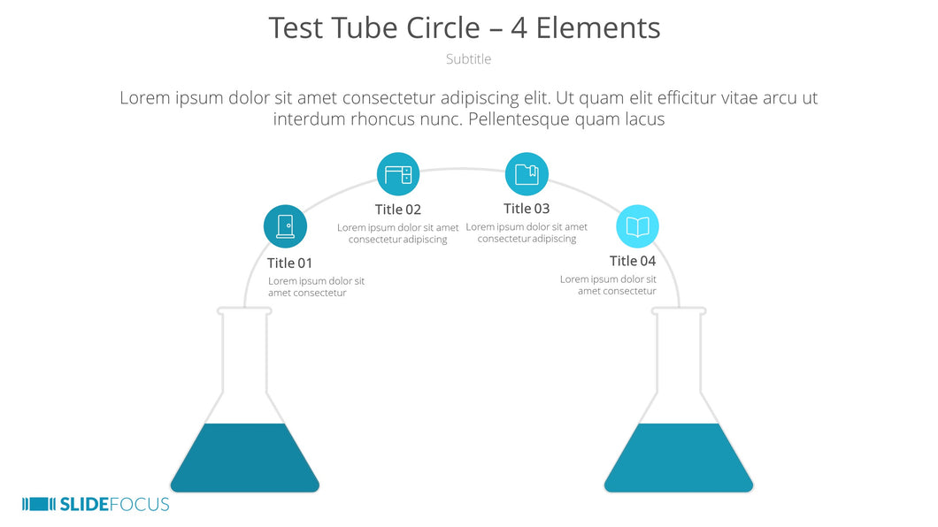 Test Tube Circle 4 Elements