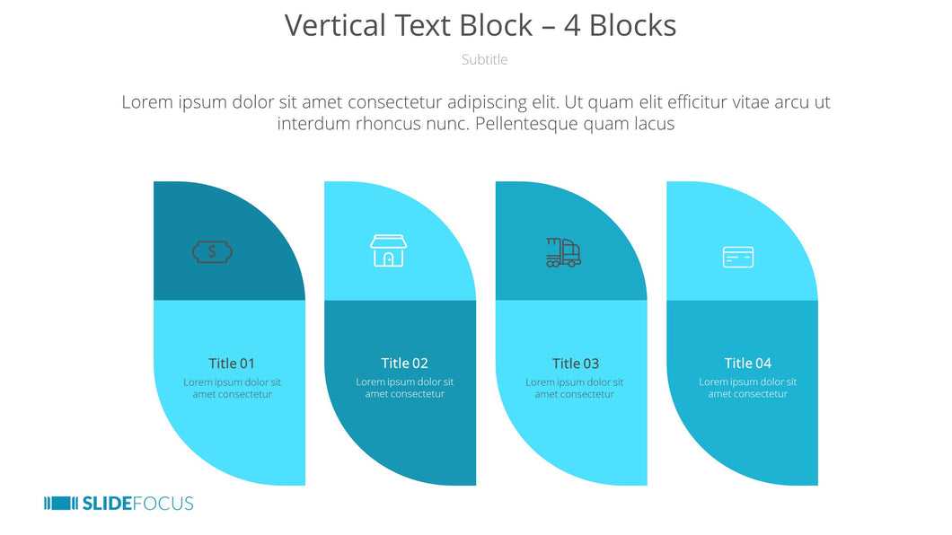 Vertical Text Block 4 Blocks