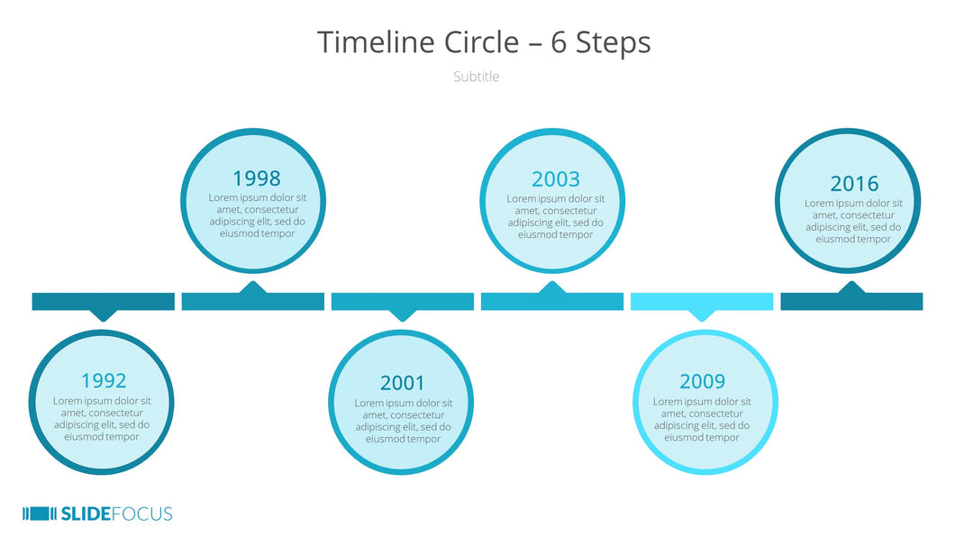 Timeline Circle 6 Steps