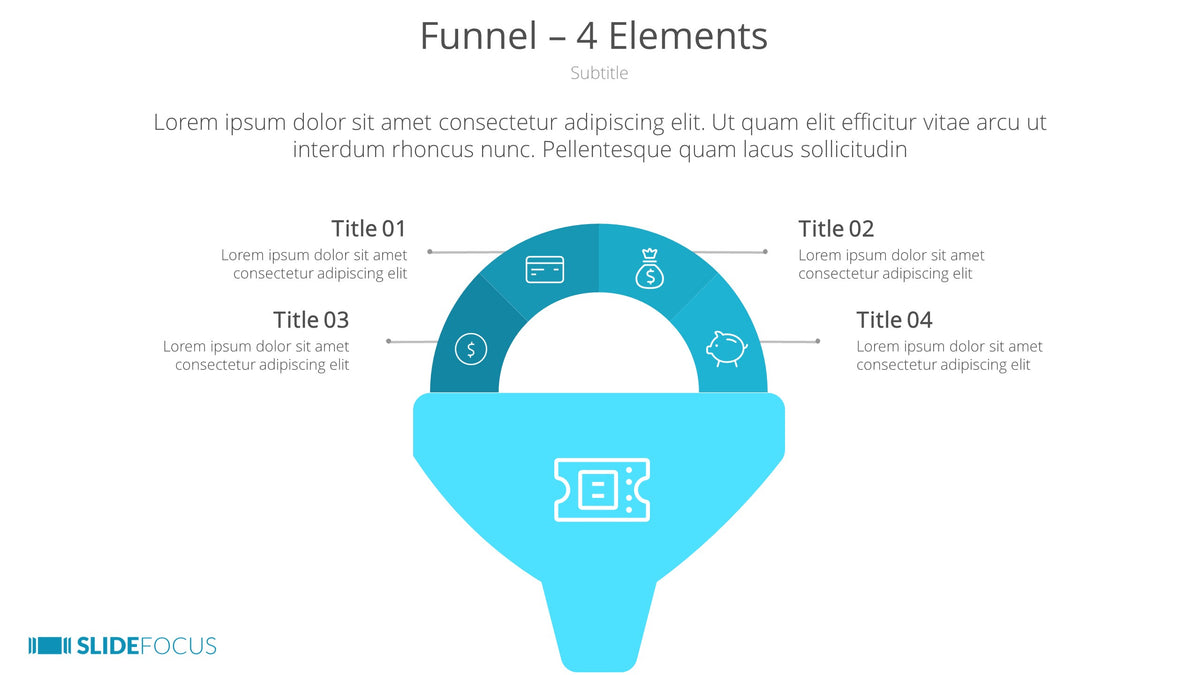 Funnel 4 Elements Slidefocus Presentation Made Simple 4023