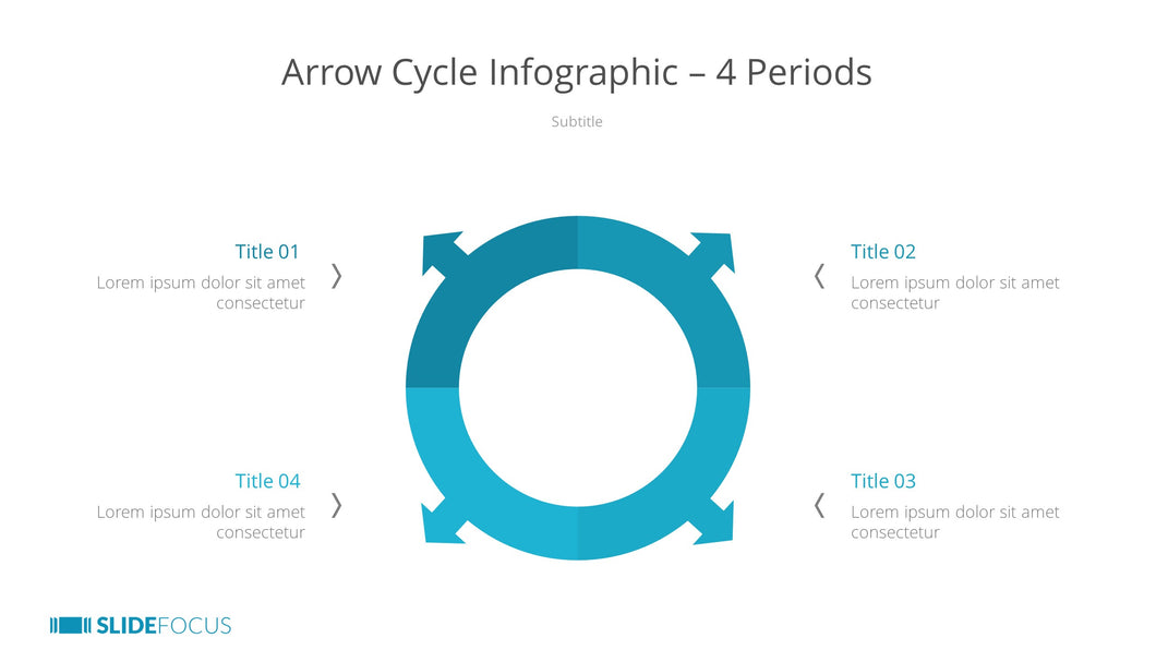 Arrow Cycle Infographic 4 Periods