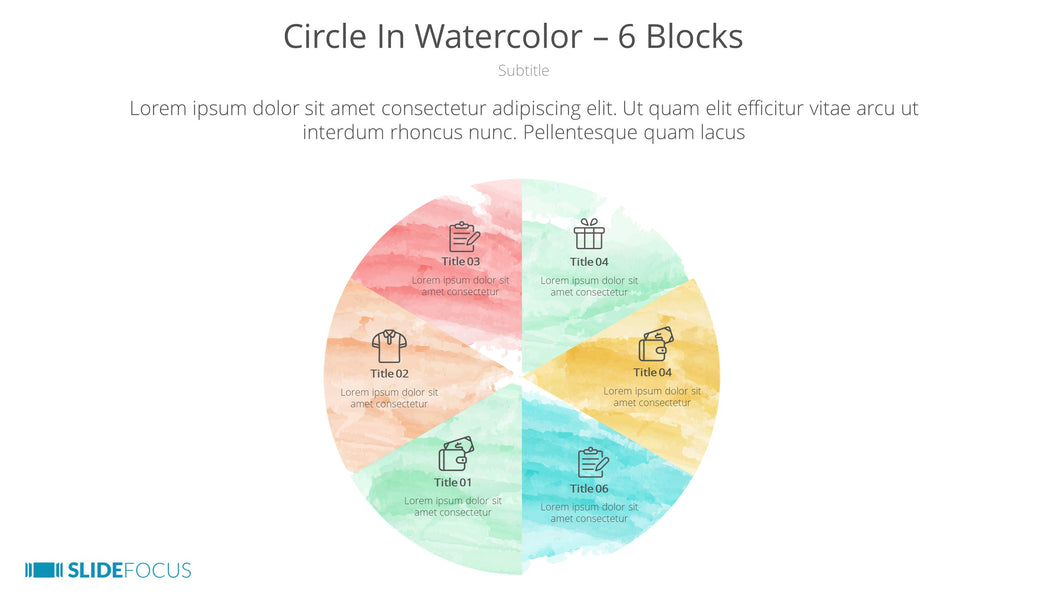 Circle In Watercolor 6 Blocks