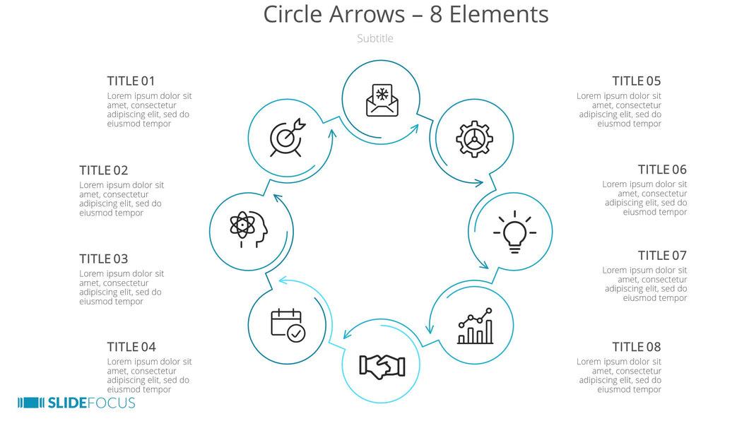 Circle Arrows 8 Elements