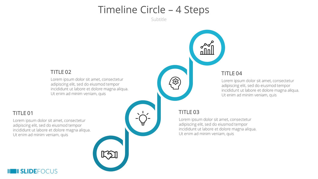 Timeline Circle 4 Steps