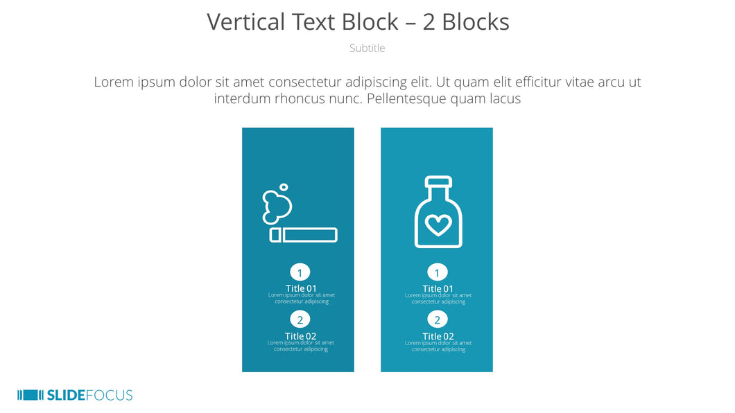 Vertical Text Block 2 Blocks