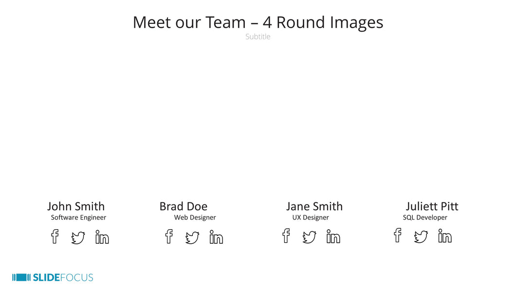 Meet our Team 4 Round Images