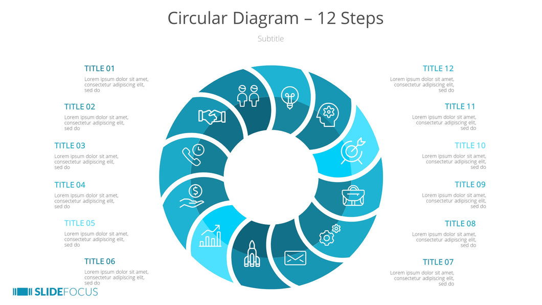 Circular Diagram 12 Steps