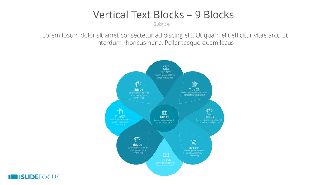 Vertical Text Blocks 9 Blocks