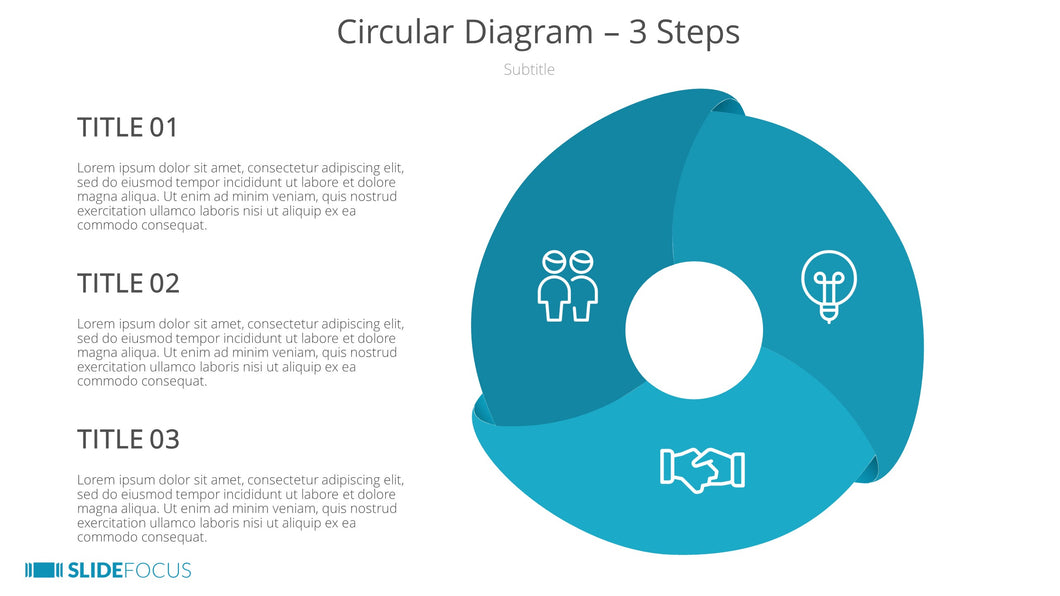 Circular Diagram 3 Steps