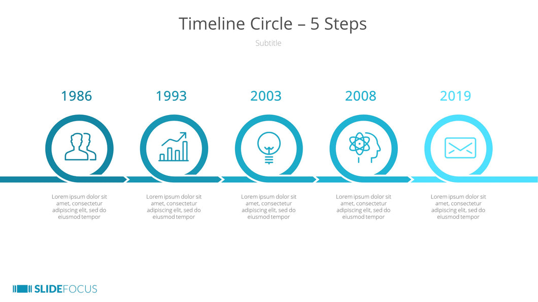 Timeline Circle 5 Steps