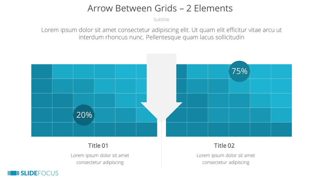Arrow Between Grids 2 Elements