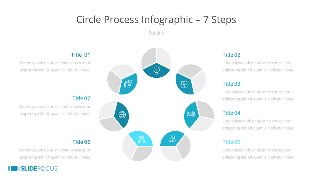 Circle Process Infographic 7 Steps