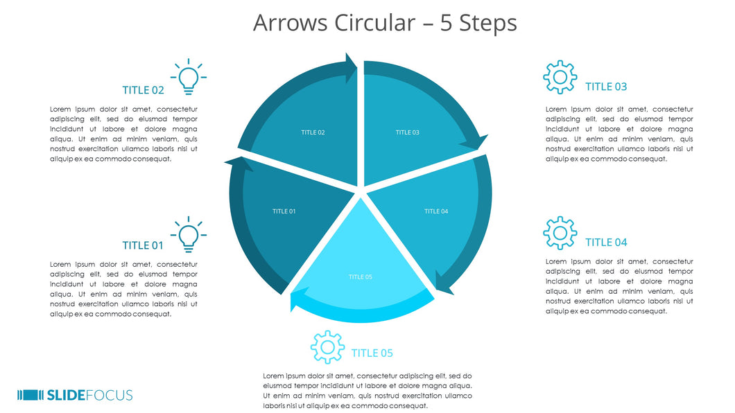 Arrows Circular 5 Steps