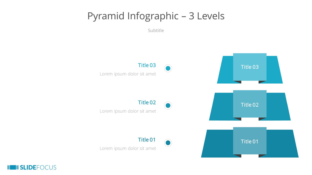 Pyramid Infographic 3 Levels