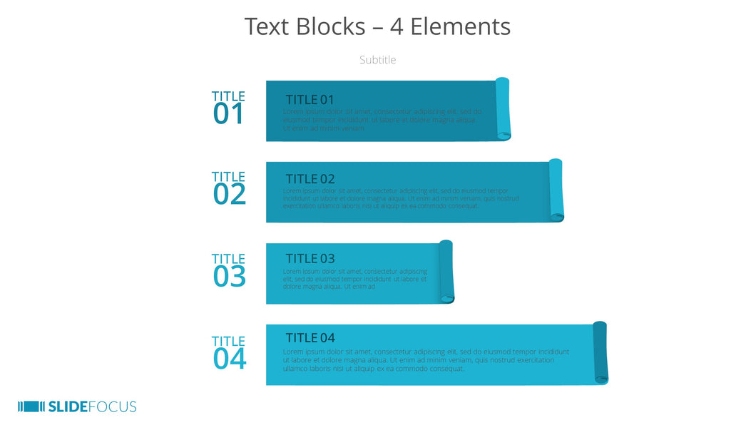 Text Blocks 4 Elements
