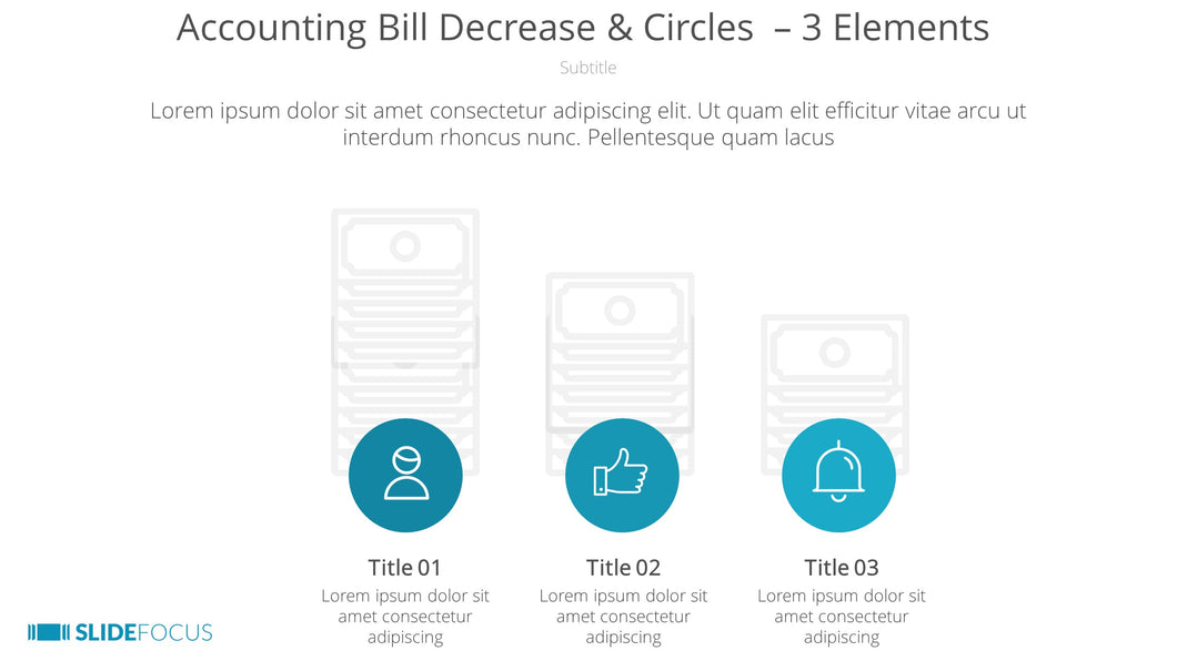 Accounting Bill Decrease Circles 3 Elements