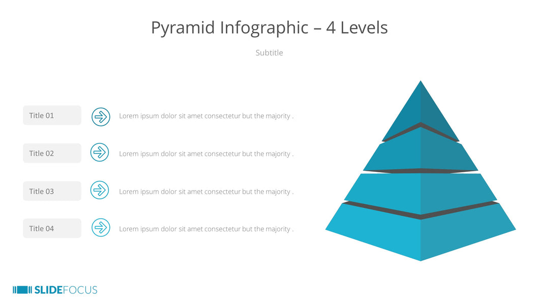 Pyramid Infographic 4 Levels