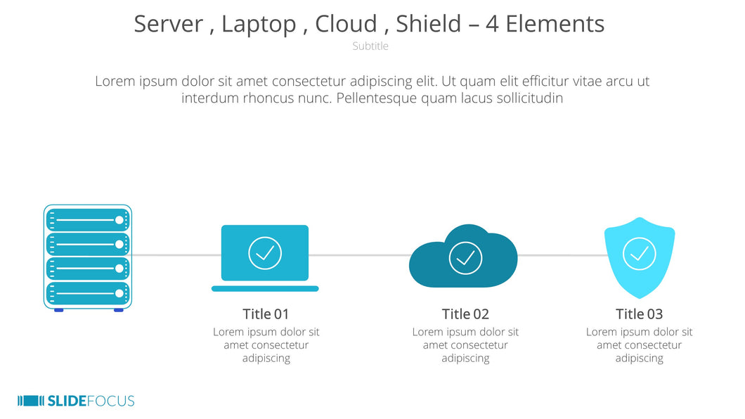 Server Laptop Cloud Shield 4 Elements