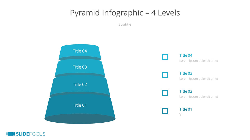 Pyramid Infographic 4 Levels