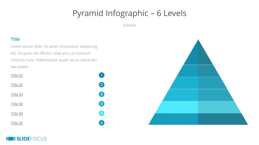 Pyramid Infographic 6 Levels