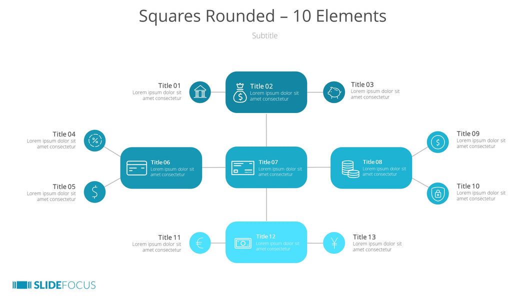 Squares Rounded 10 Elements