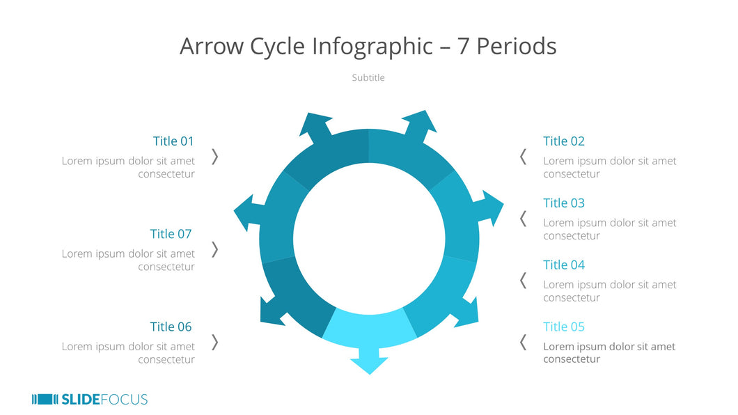 Arrow Cycle Infographic 7 Periods