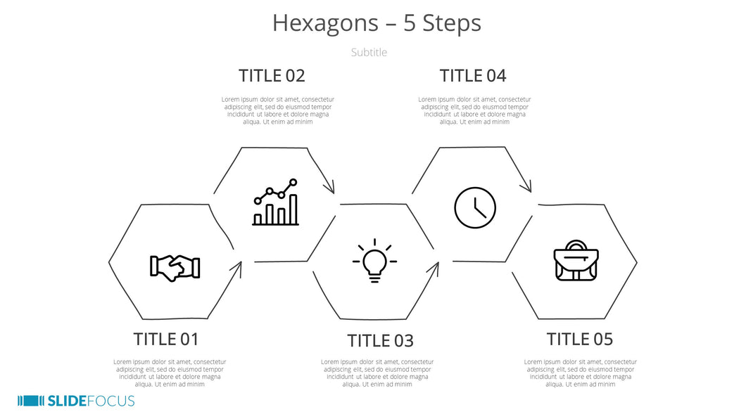 Hexagons 5 Steps